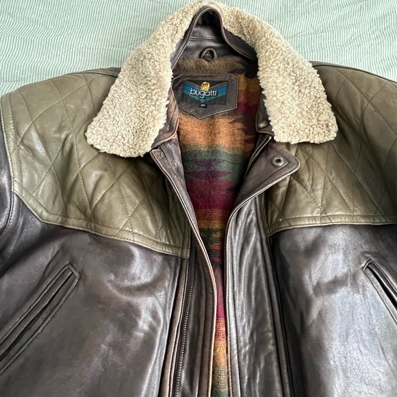 VINTAGE Men’s Bugatti Leather Pilot Bomber 🛩️ - Picture 4 of 6